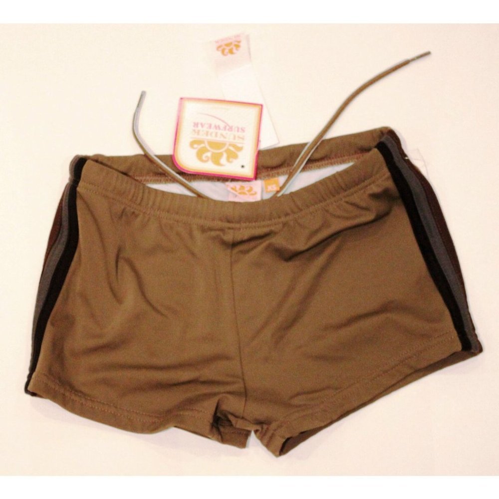 SUNDEK Boy's Swim Trunks Cannonball Army Green  ( XS )